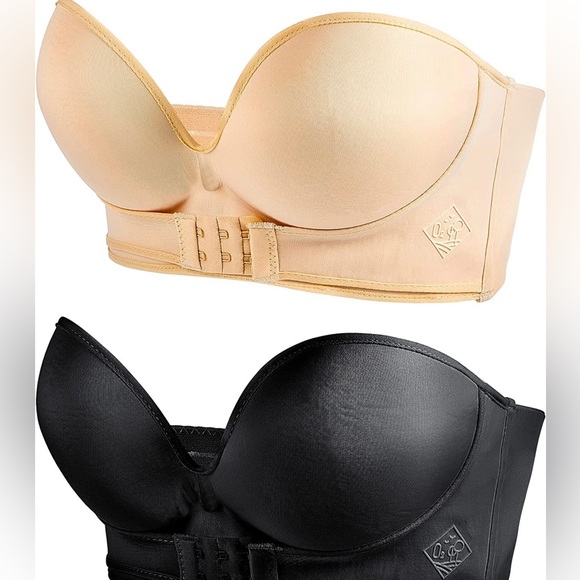 New, Never Used, 2 Pieces Strapless Pushup Bras Front Buckle Lift Bra. - Picture 1 of 6